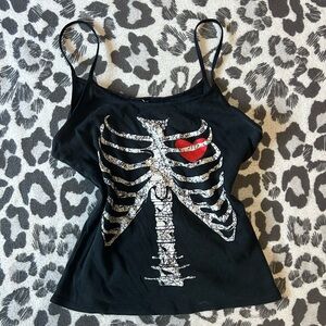 Morbid threads Skelton tank